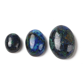 Natural Azurite Cabochons, Oval