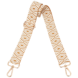 Нейлоновая холщовая сумка с ромбическим узором, лямки для сумок, для замены сумочки или сумки через плечо, золотой свет