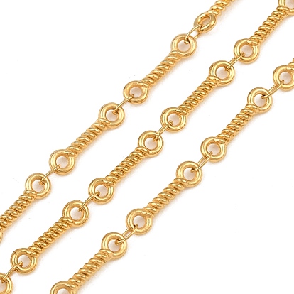 5M 304 Stainless Steel Twisted Link Chains, Soldered, with Spool, Ion Plating(IP)