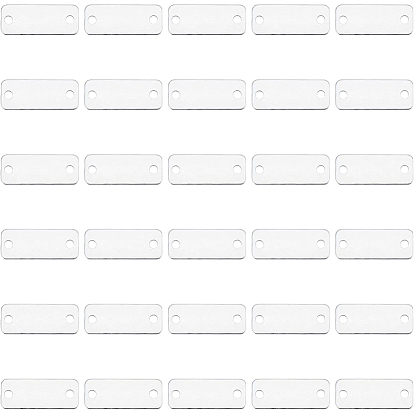 Пустые алюминиевые пластины, прямоугольник с 2 отверстиями