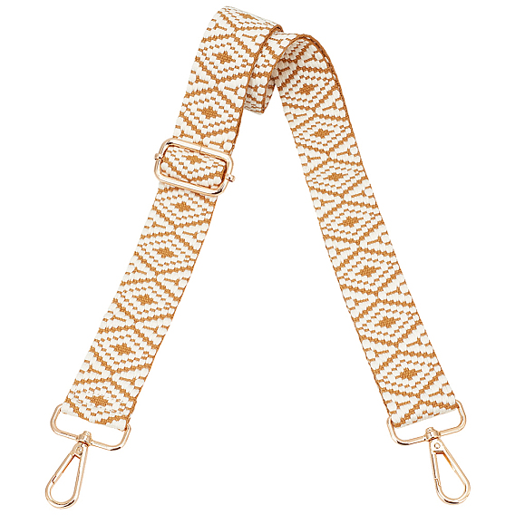 Нейлоновая холщовая сумка с ромбическим узором, лямки для сумок, для замены сумочки или сумки через плечо, золотой свет