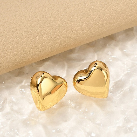 304 из нержавеющей стали серьги, сердце