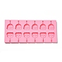 DIY Lollipop Making Food Grade Silicone Molds, Candy Molds, Bear, 12 Cavities