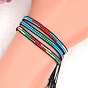 Miyuki Seed Braided Bead Bracelet, Adjustable Friendship Bracelet for Women