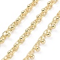 Rack Plating Brass Chains, Long-Lasting Plated, Soldered, with Spool, Lead Free & Cadmium Free, Round