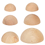 6шт. 6 варианты деревянных полукруглых крышек для инструментов моделирования