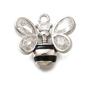 Латунные микро проложить кубического циркония подвески, подвески в виде пчел/отпечатков лап