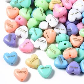 Acryl-Perlen, Herz und Wort les grigris von Mathilde mit Liebe