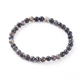 Natürlichen Edelstein Perlen Stretch-Armbänder, Runde