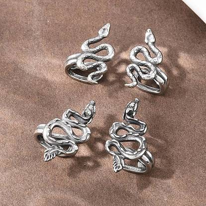 Змея 316 серьги из нержавеющей стали, не прокалывающие хрящ, клипсы на кольца в носу