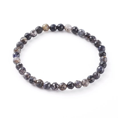 Natürlichen Edelstein Perlen Stretch-Armbänder, Runde