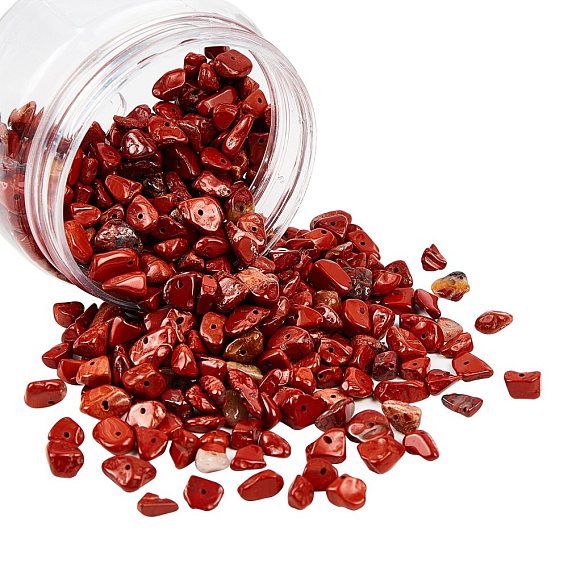 Natürliche rote Jaspis Perlen, Chip