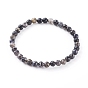 Natürlichen Edelstein Perlen Stretch-Armbänder, Runde