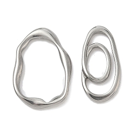 304 нержавеющей стали связывающий кольца, нерегулярная овальная ссылка, не тускнеет