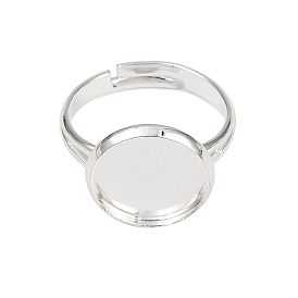 Латунные кольца хвостовиков, основная фурнитура для колльца, для античные кольца делает, регулируемый, круглые, 17 мм