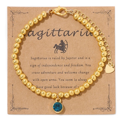 Синтетический немагнитных гематит браслеты, браслеты созвездия со стразами для мужчин и женщин