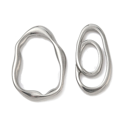 304 нержавеющей стали связывающий кольца, нерегулярная овальная ссылка, не тускнеет