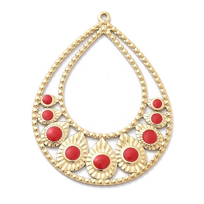 Вакуумное покрытие pvd 304 эмалированные подвески из нержавеющей стали, очарование слезы