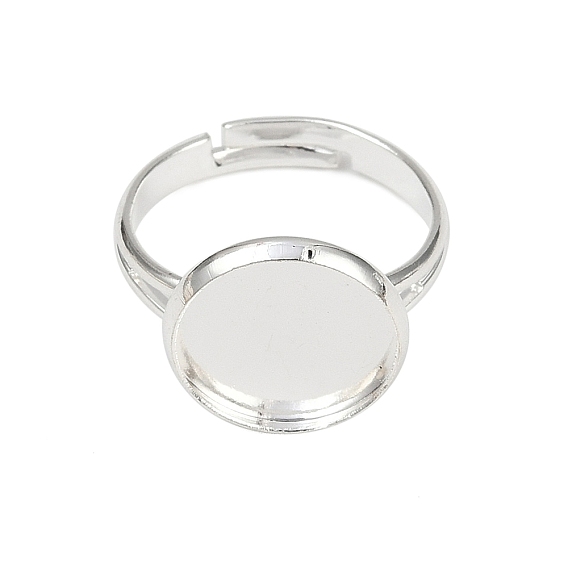 Латунные кольца хвостовиков, основная фурнитура для колльца, для античные кольца делает, регулируемый, круглые, 17 мм