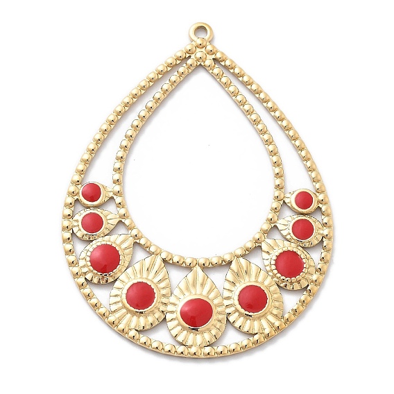 Вакуумное покрытие pvd 304 эмалированные подвески из нержавеющей стали, очарование слезы