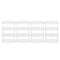 Transparent Plastic Bead Containers, 3 Layer Joint Stackable Storage Boxes
