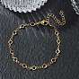 4.5MM 304 Stainless Steel Ring Link Chain Bracelets, Ion Plating(IP)