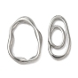 304 нержавеющей стали связывающий кольца, нерегулярная овальная ссылка, не тускнеет