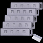 5Pcs Plastic Swipe ID Card Holder, Badge Holder, Rectangle