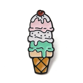 Summer Alloy Brooches, Ice Cream Enamel Pins