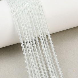 Blue Watermelon Stone Glass Beads Strands, Column