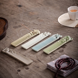 Rectangle Porcelain Incense Burners, Incense Holders, Home Office Teahouse Zen Buddhist Supplies