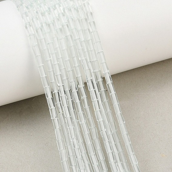 Blue Watermelon Stone Glass Beads Strands, Column