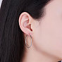 SHEGRACE 925 Sterling Silver Hoop Earrings