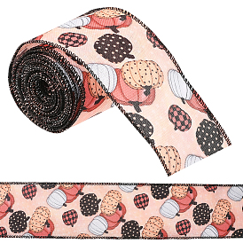 Полиэфирная лента с рисунком тыквы, лента на Хэллоуин, аксессуары для одежды