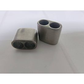 304 Stainless Steel Spacer Bars, for Leather Cord Bracelets Making, Trapezoid