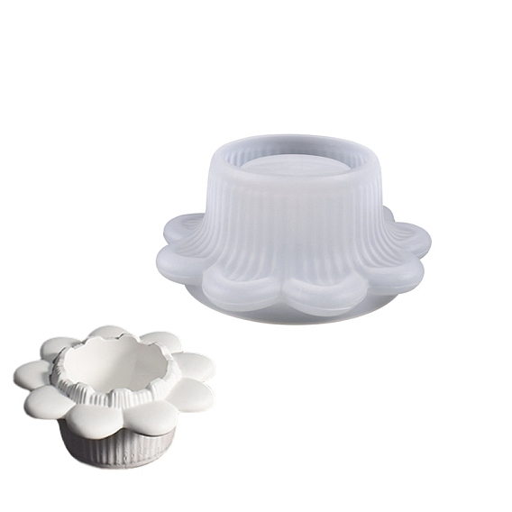 Силиконовые формы для подставки под пищевые продукты, формы для литья смолы, цветок