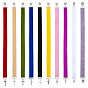 10Pcs Velvet Bookmark, with Alloy Cross Pendants, Antique Silver