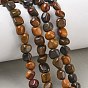 Natural Chinese Writing Stone Beads Strands, Nuggets, Tumbled Stone
