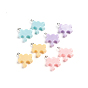 Plastic Pendants, with Iron Loop, Puzzle Piece, Platinum