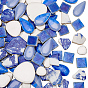 500Pcs 4 Styles Porcelain Mosaic Tiles, Mosaic Tiles, for DIY Mosaic Art Crafts, Picture Frames and More