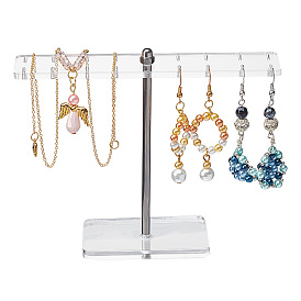 Т-образные акриловые подставки для серег, настольный органайзер для украшений для хранения серег