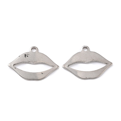 201 Stainless Steel Pendants, Lip