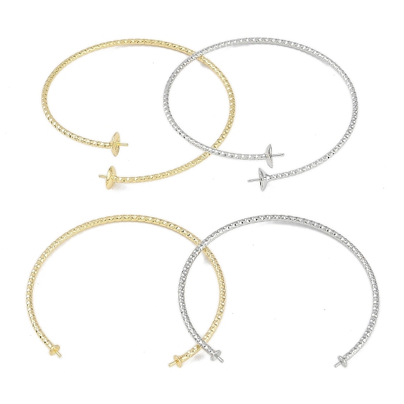 Изготовление латунного текстурированного открытого браслета-манжеты, за половину пробурено бисера