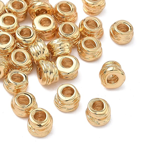 SHEGRACE Brass Beads, Cadmium Free & Nickel Free & Lead Free, Column
