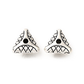 Сплавочные овальные бусины тибетского стиля , без кадмия и без свинца, треугольные