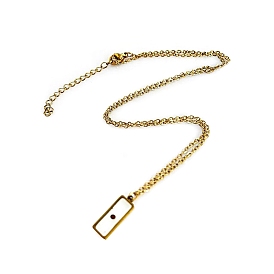Stainless Steel & Mustard Seed Inside Pendant Necklaces for Women, Real 18K Gold Plated