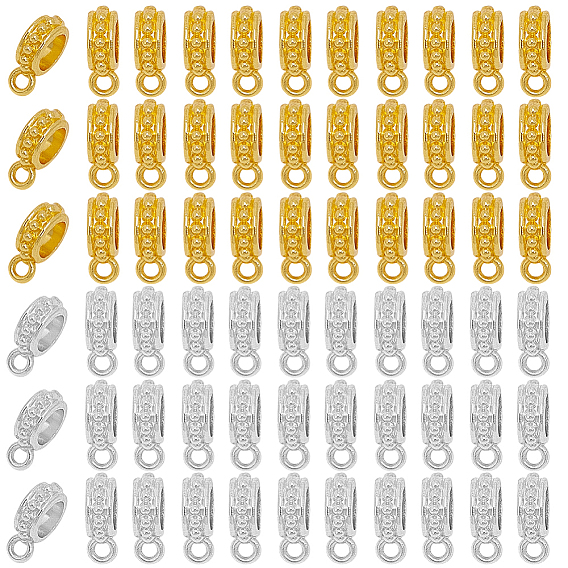 160шт 2 цвета сплава трубчатые дужки, петля под залог, бейлы