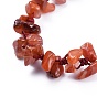 Adjustable Gemstone Chip Beads Braided Bead Bracelets, with Nylon Thread