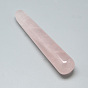 Natural Rose Quartz Gua Sha Scraping Massage Tools, For Acupuncture Therapy Pointed Stick Tretament, Massage Wand