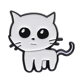 Cartoon Cat Badge, Exquisite Animal Alloy Brooch, Versatile Scarf Buckle Enamel Pins